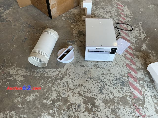 Lot 44-1158g - Retail value $284- 2,500 BTU Portable Air Conditioner Cools 45 sq.ft. with Dehumidifier and Remote for Camping, Fishing and RV in White E-Co...