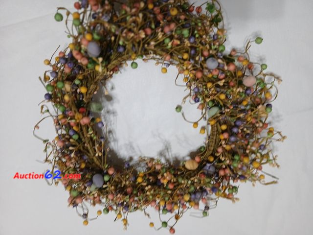 Lot 44-2008i - New 16" x 16"  Easter  Wreath.  See photos. Appears New, A basic inspection has been given to this item. Sold AS-IS. See All Photo's Added t...