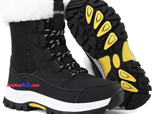 Lot 44-137g - COOJOY Womens Winter Snow Boots - Size 40 EU E-Commerce Return, A basic inspection has been given to this item. Sold AS-IS.