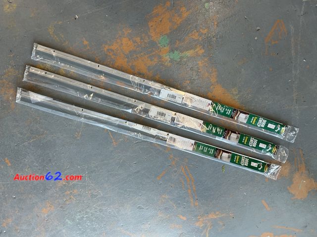 Lot 44-4078m - 3 Pack Standard Screw-On Door Sweep Aluminum with Vinyl Not Tested See All Photo's Appears New, A basic inspection has been given to this it...