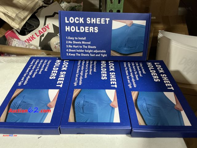 Lot 44-9066b - Retail of $111- $27.99 (Each) Fitted Sheet Holders for Corners Keep Sheets Firm &amp; Tight Appears New, A basic inspection has been given t...