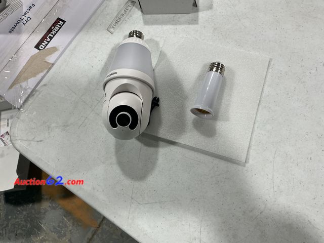 Lot 44-1222j - Light Bulb Security Camera with Extension See All Photo's Not Tested Appears New, A basic inspection has been given to this item. Sold AS-IS...