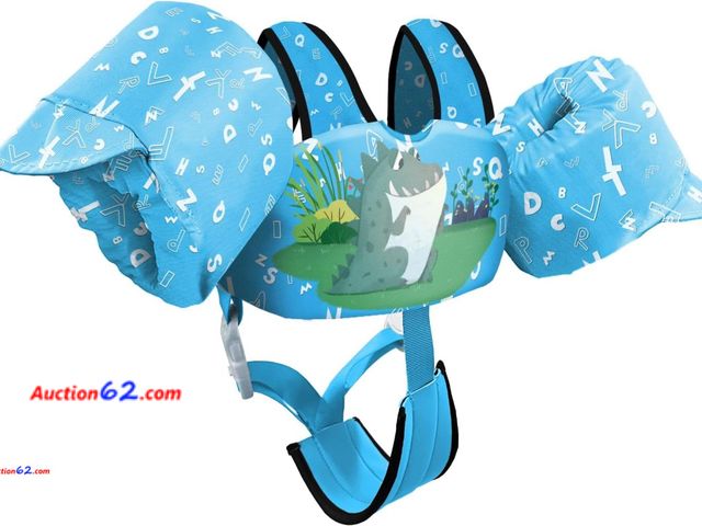 Lot 44-9011j - Chriffer Kids Swim Vest Life Jacket 33-55 Ibs. Appears New, A basic inspection has been given to this item. Sold AS-IS.