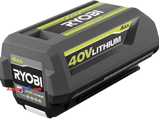 Lot 44-92g - Retail of $100- Ryobi 40V 4.0 Ah Lithium-Ion Battery OP4040 6. Powers on, not tested further
