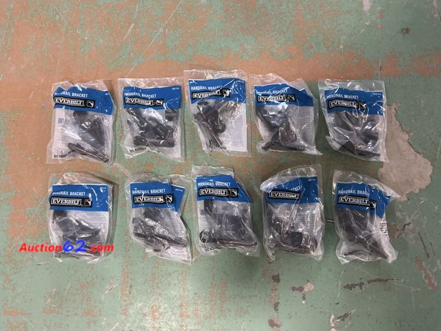 Lot 44-620g - Lot of (10 Total Retail $98- Everbilt Oil-Rubbed Bronze Handrail Bracket Appears New, A basic inspection has been given to this item. Sold A...
