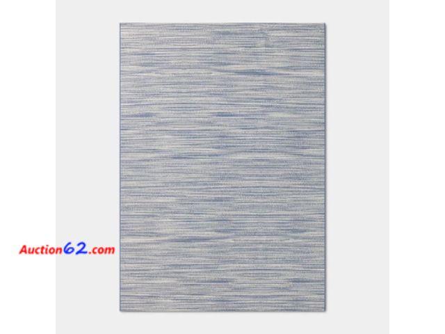 Lot 44-288 - 5x7 Melange Rectangular Woven Outdoor Area Rug Blue See All Photo's Appears New, A basic inspection has been given to this item. Sold AS-IS.
