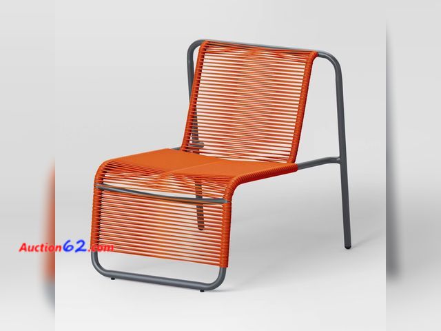 Lot 44-208p - Retail of $80- (Minor Cosmetic Damage)PVC Stackable Patio Lounge Chair Red - Room Essentials™ Appears New, A basic inspection has been given...
