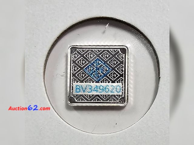 Lot 44-8356g - 1 GRAM GEIGER ORIGINAL GERMAN .999 FINE PURE SILVER BAR. VERY SOUGHT AFTER PRICEY BARS. EACH ONE HAS IT'S OWN SERIAL NUMBER. STOCK PHOTO. SE...