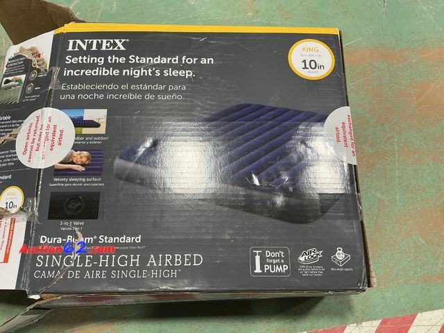 Lot 44-1570 - Intex Single-High Airbed, Dura-Beam Standard, Fiber-Tech Construction, 10in Height See All Photo's E-Commerce Return, A basic inspection has...
