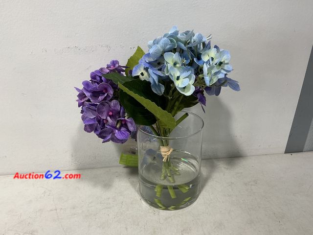 Lot 44-512j - Nearly Natural Hydrangea Arrangement See All Photo's Not Tested E-Commerce Return, A basic inspection has been given to this item. Sold AS-I...