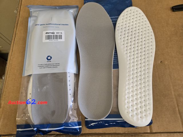 Lot 44-6749g - Lot of 2 Size XL MINIQ Cloud Insoles for Men &amp; Women,Soft &amp; Comfort Shoe Inserts,Flexible &amp; Breathable Cushion Soles,Medium Thic...