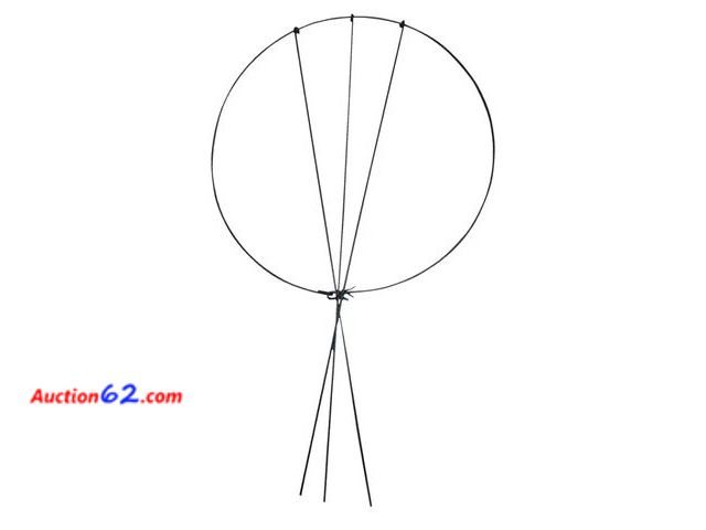 Lot 44-7198j - Lot of (8) best garden 30 in. H × 18 in. Dia., green Vinyl coated steel flower/plant support  E-Commerce Return, A basic inspection has been...