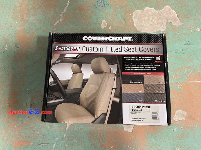 Lot 44-804b - Covercraft SeatSaver Second Row Polycotton Charcoal Appears New, A basic inspection has been given to this item. Sold AS-IS. See All Photo's...