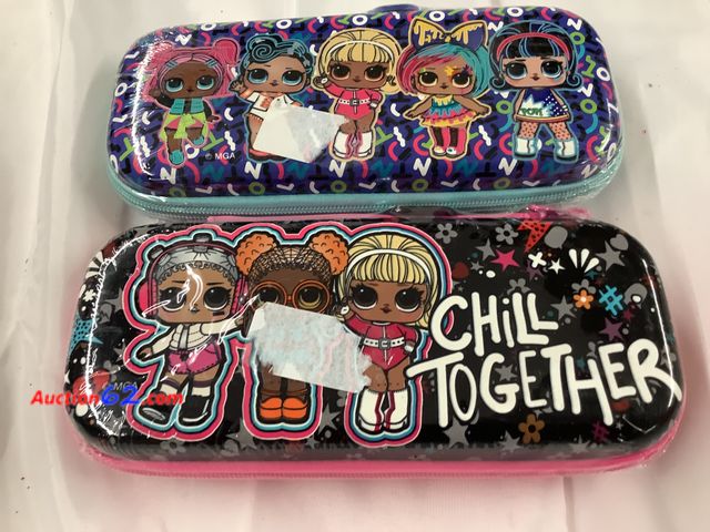 Lot 44-7511p - Lot of 2 “LOL”pencil cases 1 pink 1 blue. New. See All Photo's Not Tested Never opened, Factory Sealed