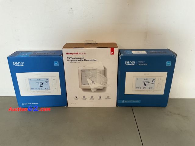Lot 44-1931i - $150 Retail price - Sensi Smart Thermostat &amp; Honeywell Home T5 Touchscreen Programmable Thermostat Not Tested See All Photo's E-Commerce...