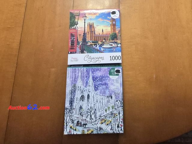 Lot 44-3013f - Lot of 2 Puzzles - Used but in excellent condition - We believe all pieces are there but can not guarantee some might be missing - See Pictu...
