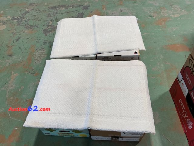 Lot 44-1575b - Bath Mat - White, Terry Cloth See All Photo's Not Tested E-Commerce Return, A basic inspection has been given to this item. Sold AS-IS.