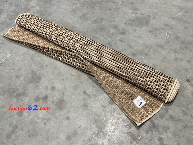 Lot 44-302 - Threshold Beige &amp; Black Micro 100% Polypropylene Rug 5 ft 1 in x 6 ft 10 in See All Photo's E-Commerce Return, A basic inspection has be...