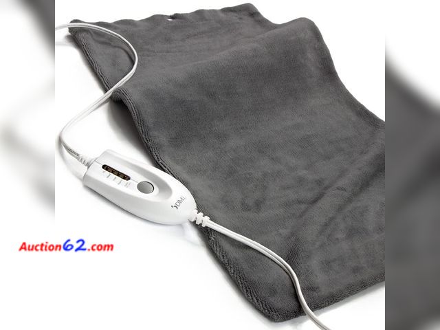 Lot 44-4059f - Mabis DMI Dry and Moist Heat Electric Heating Pad for Back Pain Relief, FSA and HSA Eligible, Muscle Aches, Arthritis and Sore Joints with 9...