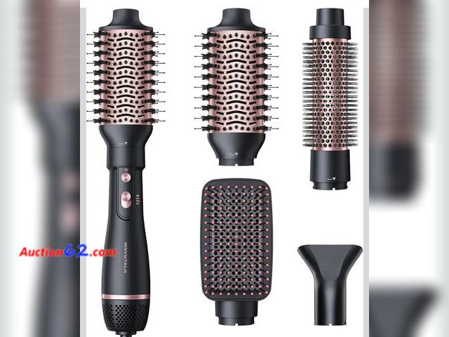 Lot 44-7132i - Wavytalk hair dryer brush set, air sculpt 4-in-1 hot air brush set, blowout brush styler for salon blowout, volumizing and straightening, sl...