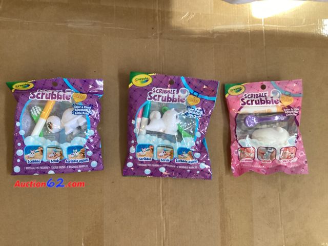 Lot 44-7725j - Lot of (3) Crayola Scribble Scrubbie pets.  Appears New, A basic inspection has been given to this item. Sold AS-IS. See All Photo's