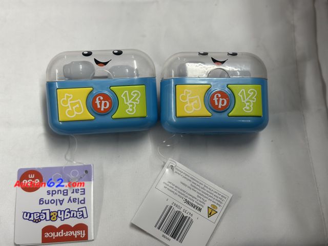 Lot 44-6110a - Lot of 2- Fisher price laugh and learn play along ear buds ages 6-36 months. Appears New, A basic inspection has been given to this item. So...
