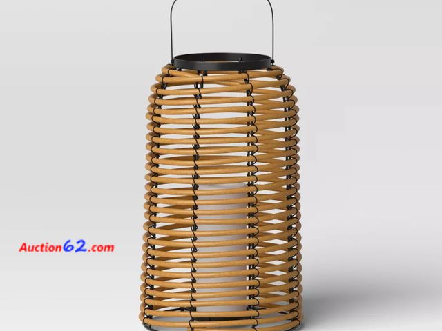 Lot 44-1797w - CRC 16" Rattan Battery Operated Lantern with LED Candle Not Tested See All Photo's Appears New, A basic inspection has been given to this it...