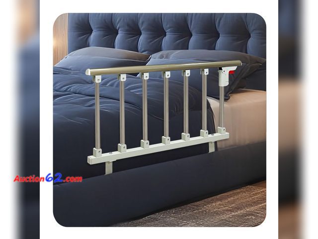 Lot 44-2554a - $89.9 Retail price - Bed Rails for Elderly Adults Safety, Folding Assist Seniors Handle Bedside Railings, Side Cane Hospital Guard Rails, Me...