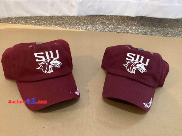 Lot 44-7735i - Lot of (2) Salukis hats.  Appears New, A basic inspection has been given to this item. Sold AS-IS. See All Photo's