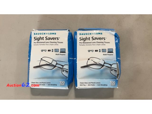 Lot 44-1801a - Bausch + Lomb Sight Savers Pre-Moistened Lens Cleaning Tissues 2x100 Count See All Photo's Not Tested E-Commerce Return, A basic inspection ...