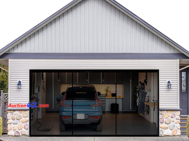 Lot 44-1612o - $87.9 Retail price - SANJINFON Magnetic Garage Door Net Screen Kit 18x9 FT - Heavy-Duty Fiberglass Mesh with Magnetic Closure for 2 Car Gara...