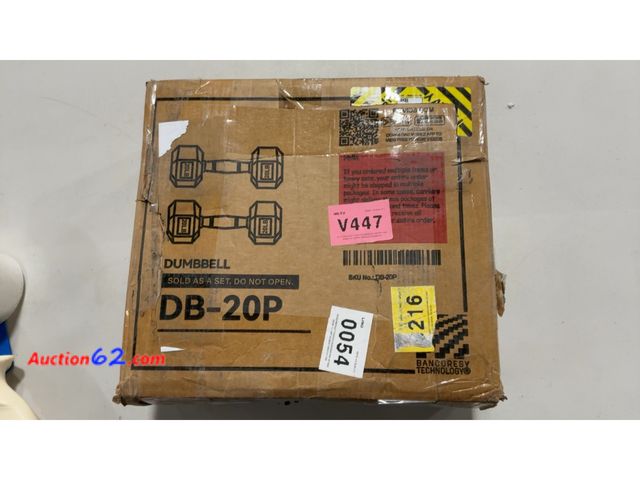 Lot 44-1989 - Dumbbell DB-20P Set Not Tested See All Photo's Appears New, A basic inspection has been given to this item. Sold AS-IS.