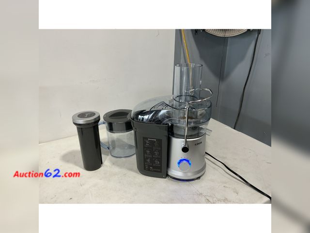 Lot 44-824i - GDOR 1200W Juicer Machines with Larger 3.2" Feed Chute, 45oz Large Juice Jug, Centrifugal Juice Extractor Maker with Titanium Enhanced Cutti...