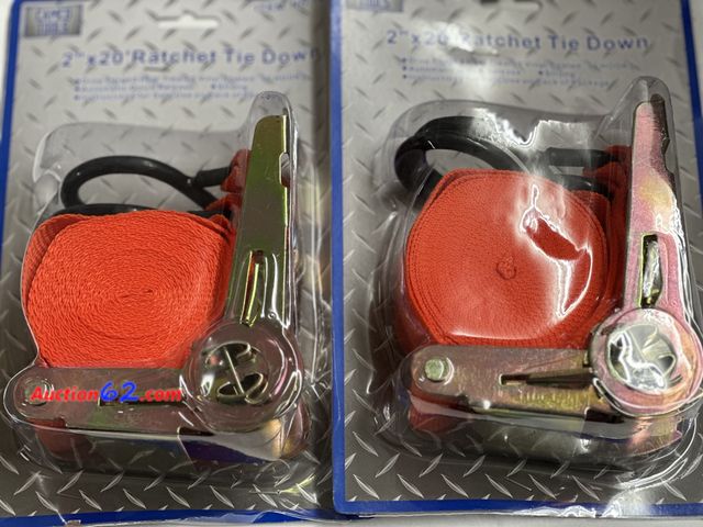 Lot 44-6151j - 2 - Cams tools ratchet straps 2in x 20 ft. New.  See All Photo's Not Tested Never opened, Factory Sealed