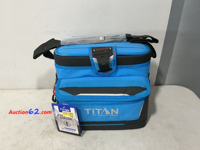 Lot 44-743o - Titan by Arctic Zone Zipperless Cooler 16 Can Capacity See All Photo's Appears New, A basic inspection has been given to this item. Sold AS-...