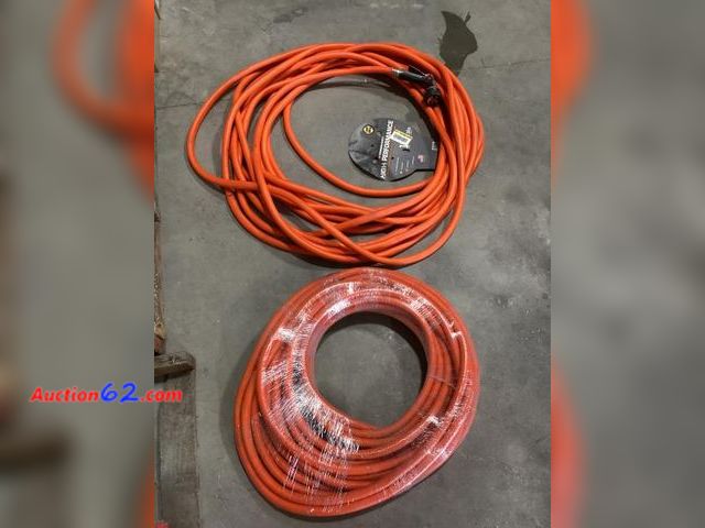 Lot 44-188g - Lot of (2) High-Performance 3/4 in X 100 Ft. Kink Resistant, Durable Contractor Grade Garden Hose - Both Used, (1) Missing Sprayer - E-Comme...