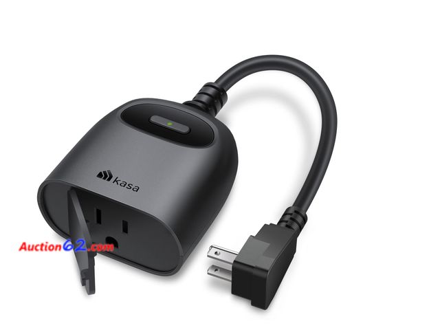 Lot 44-1948e - Kasa Outdoor Smart Plug, Smart Home Wi-Fi Outlet Timer, Max Load 15A/1875W, IP64 Weather Resistance, Compatible with Alexa, Google Home &amp...