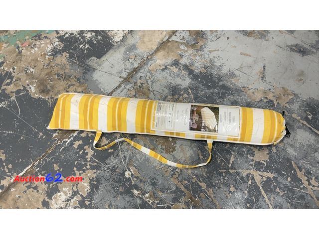 Lot 44-1587j - Threshold 7.5 Round Patio Umbrella Not Tested See All Photo's E-Commerce Return, A basic inspection has been given to this item. Sold AS-IS....