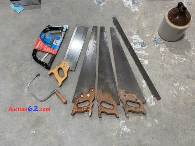 Lot 44-1608t - Nicholson Bow Saw, Hand Saws Lot - Vintage Woodworking Tools Not Tested See All Photo's E-Commerce Return, A basic inspection has been given...