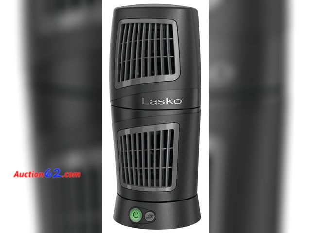 Lot 44-533m - Lasko 12" Twist-Top™ 3-Speed Portable Tower Table Fan Widespread Oscillation for Bedroom, Office, Black, 4911 Not Tested See All Photo's App...