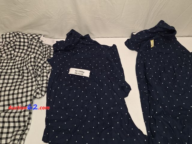 Lot 44-7006g - Lot of (3) auden flannel pajama set includes long-sleeve shirt and shorts, size XXL  Appears New, A basic inspection has been given to this ...