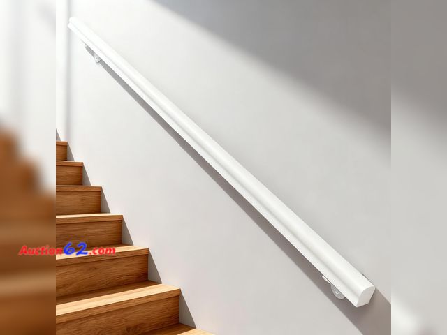 Lot 44-2804 - Wooden Handrails, 1-14ft Non-Slip Staircase Handrail,Wall Mounted Barrier-Free Staircase Grab Bar for Elderly, for Home Garden Corridor Loft...