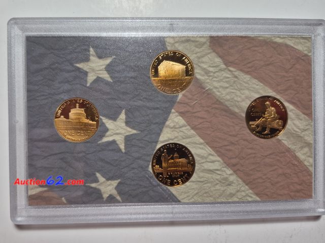 Lot 44-8329i - 2009 S PROOF LINCOLN 100 YEAR ANNIVERSARY LINCOLN CENTS-COINS HAVE DEEP CAMEO. BIRTHPLACE, FORMATIVE YEARS, PROFESSIONAL LIFE AND PRESIDENCY...