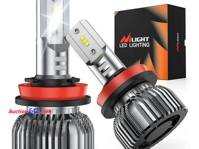 Lot 44-6556k - Nilight H11 Led Headlight Bulbs, 350% Brighter Headlamp Bulbs, Mini Size, H9 High Beam, H11 Low Beam, H8 H11 H16 Fog Light, 6000K Cool White...