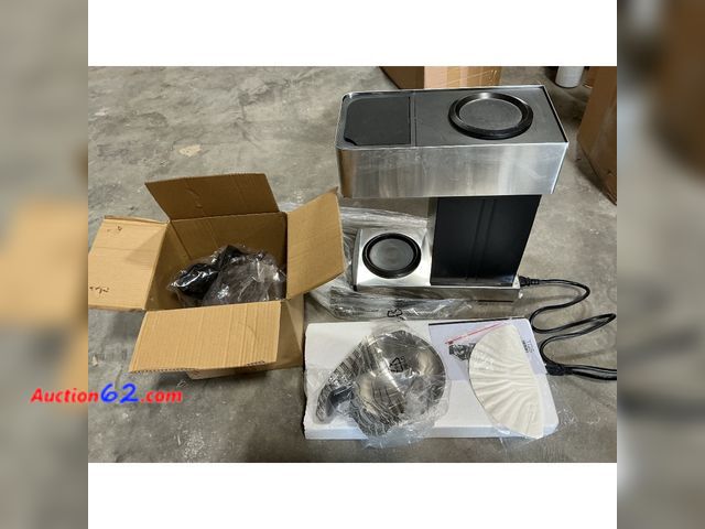 Lot 44-151o - $199.99 Retail price - 12-Cup Commercial Coffee Maker Stainless Steel - Double Coffee Machine for Office, Restaurant, Industrial Use - High ...