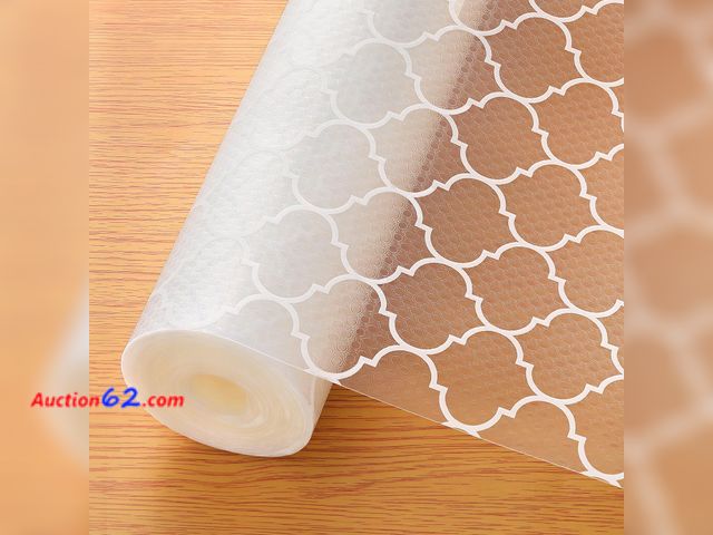 Lot 44-9060 - Cooyes Shelf Liner, Non Adhesive Drawer and Cabinet Liner, EVA Washable Oil-Proof Shelf Paper for Kitchen Cabinets, Refrigerator, Storage, D...