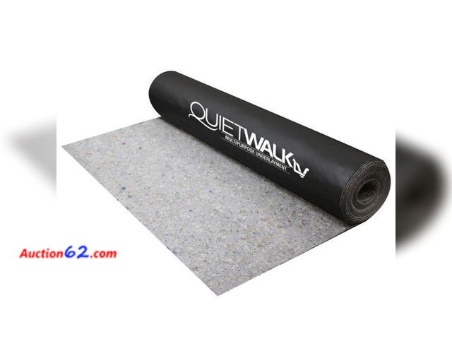 Lot 44-1601b - QuietWalk LV 50 Sq Ft Luxury Vinyl, Laminate, or Wood Underlayment w/Vapor Barrier- Sound Reduction, Compression Resistant, Moisture Protect...