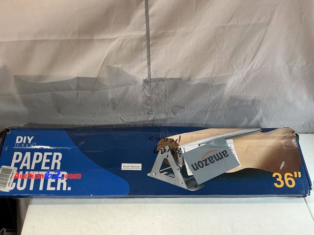 Lot 44-376M - DIY Crew 36 Inch Wall Mounted Paper Cutter Black Version See All Photo's E-Commerce Return, A basic inspection has been given to this item. ...