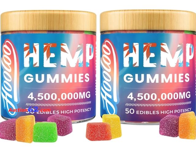 Lot 44-6612t - Hemp Gummies for Deep Bedtime Support, Unwind - 6 Fruity Flavors Edibles for Adults - 4,500,000mg - 2 Pack - Made in USA Appears New, A basi...