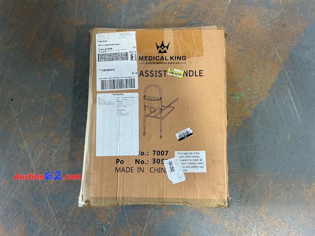Lot 44-670m - Medical King Bed Rails for Elderly Assist Handle Not Tested See All Photo's Appears New, A basic inspection has been given to this item. Sol...